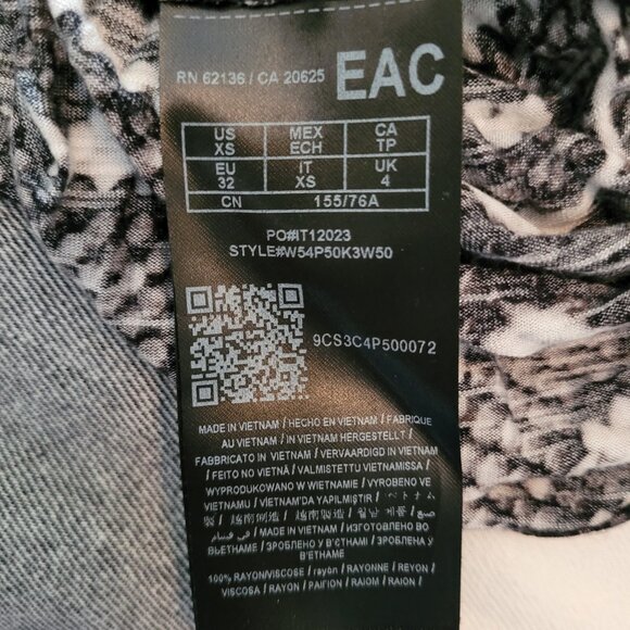 GUESS Women's Snake Print Blouse - Picture 2 of 5